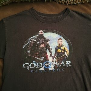 3 boys gamer shirts, size appropriately 10/12, DOOM, God of War, Playstation